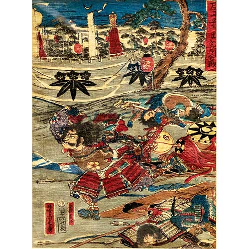 Sub.:18-Oc - Lote: 190 - ESCUELA JAPONESA S.XIX Escena japonesa