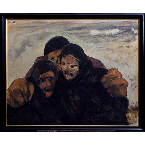 Sub.:18-Oc - Lote: 11 - RAFAEL V�ZQUEZ L�PEZ (S. XX) Tres personajes