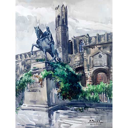 Sub.:18-Oc - Lote: 5 - ESCUELA ESPA�OLA, S. XX Plaza de Ram�n Berenguer Barcelona