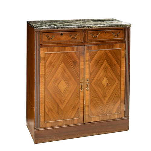 Sub.:18 - Lote: 237 -  Zapatero de Loscertales con tapa de m�rmol.