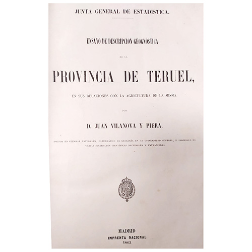 Sub.:18 - Lote: 2012 -  Ensayo de Descripci�n Geogn�stica de la Provincia de Teruel