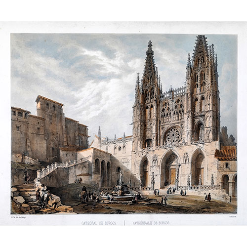 Sub.:18 - Lote: 3 - GENARO PREZ VILLAAMIL (1807-1854) Catedral de Burgos