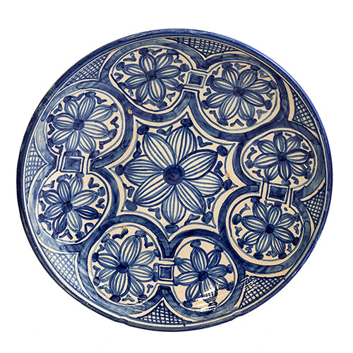 Sub.:18 - Lote: 1314 -  Plato moderno de cer�mica de Muel.