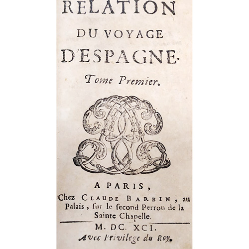 Sub.:18 - Lote: 2025 -  Relation du voyage d�Espagne (3 vol.)