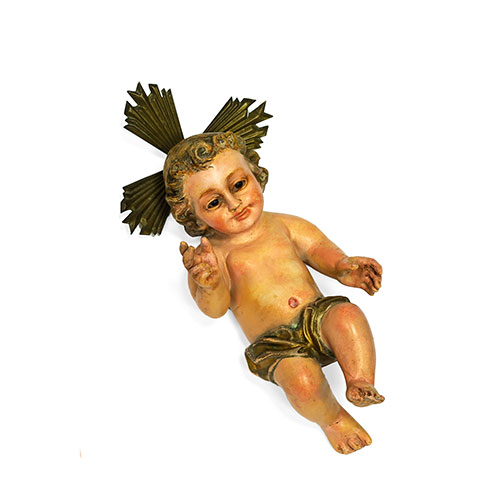 Sub.:18 - Lote: 1273 -  Ni�o de Olot con corona.