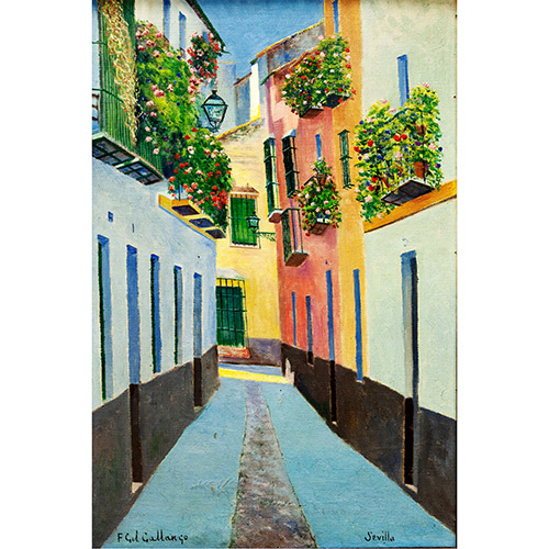 Sub.:19 - Lote: 11 - FELIPE GIL GALLANGO (Sevilla, 1868 - 1938) Calle de Sevilla