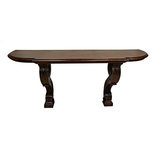 Sub.:19 - Lote: 192 -  Gran consola en madera con espejo