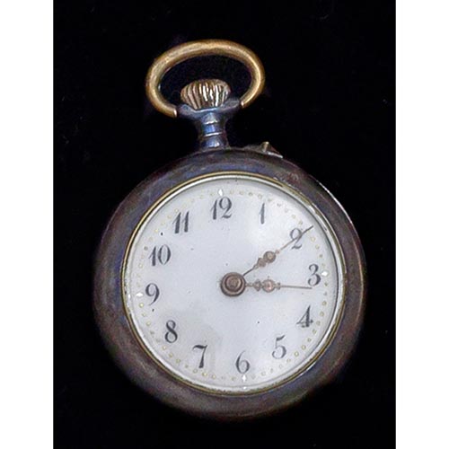 Sub.:2-On - Lote: 960 -  Reloj de bolsillo con numeracin sobre fondo blanco.