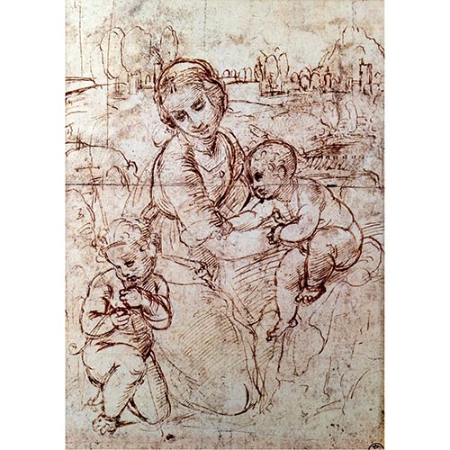 Sub.:2-On - Lote: 527 -  Pareja de lminas enmarcadas, rplicas de dibujos de Leonardo Da Vinci.