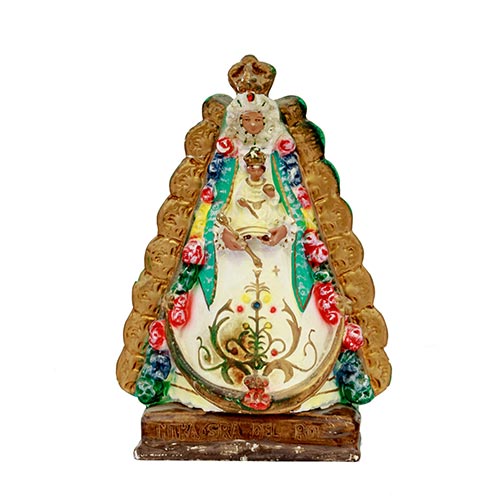 Sub.:2-On - Lote: 688 -  Virgen del Roco en escayola policromada. Rotura.
