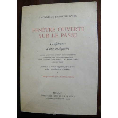 Sub.:2 - Lote: 2019 -  Arte-Poes�a. BREMOND D�ARS, Ivonne de. 
