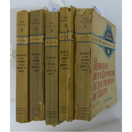Sub.:2 - Lote: 2069 -  Literatura. HEREDIA, Carlos Maria de. 