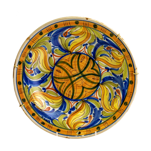 Sub.:20 - Lote: 1370 -  Plato de Manises. Firmado V.M.D. Vicente Mart�nez D�ez. S.XIX.