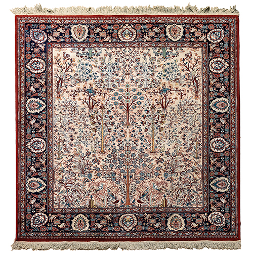 Sub.:20 - Lote: 1351 -  Alfombra persa en tonos granates.