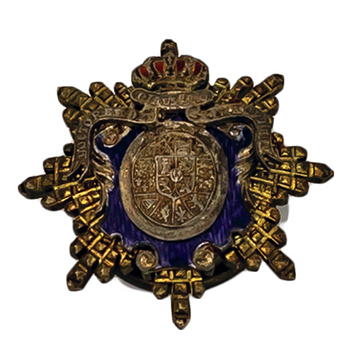 Sub.:20 - Lote: 1440 -  Condecoraci�n realizada en plata dorada, con esmalte azul y rojo, de Doctores del Claustro Extraordinario. 