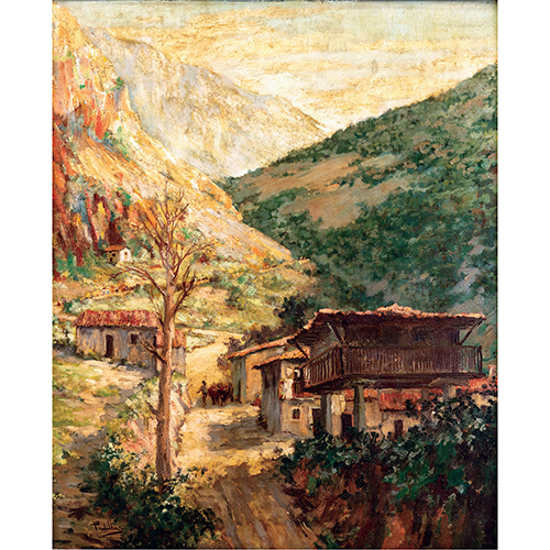 Sub.:20 - Lote: 1081 - MIGUEL PRADILLA GONZLEZ (Roma, 1884-Madrid, 1965) Lastres, Asturias