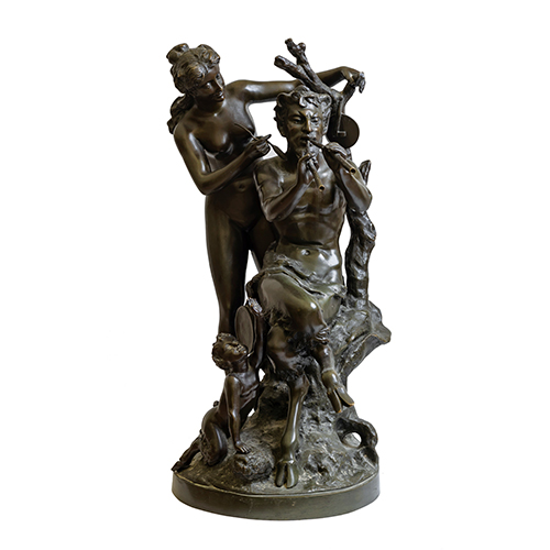 Sub.:20 - Lote: 1337 - MODELO DE CLAUDE MICHEL CLODION (1738-1814) Pan y Siringa