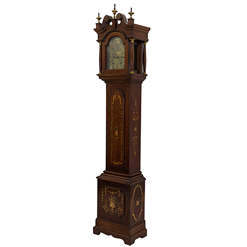 Sub.:20 - Lote: 456 -  Reloj London pequeo caja decoracin pintada siglo XX.