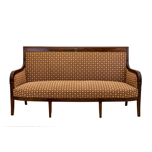 Sub.:20 - Lote: 1402 -  Canap� en madera de caoba �poca restauraci�n. S.XIX. 