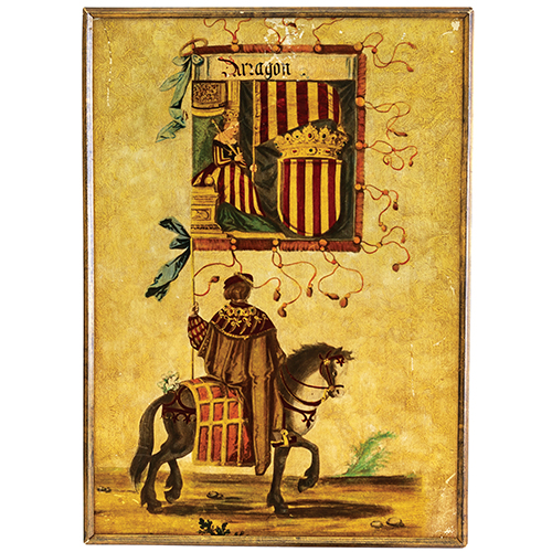 Sub.:20 - Lote: 1192 -  Dos lminas con escudos de Aragn.