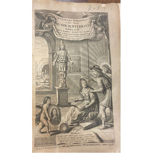 Sub.:21 - Lote: 2002 -  Athanasii Kircheri e Soc. Jesu Mundus subterraneus. Tomus II. 1678