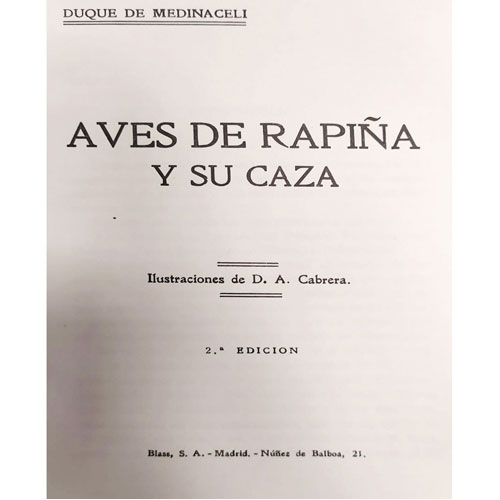 Sub.:21 - Lote: 2005 -  Aves de rapi�a y su caza.