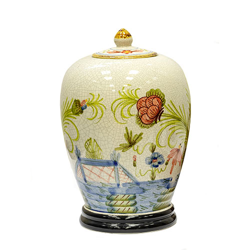 Sub.:21 - Lote: 1325 -  Jarr�n en cer�mica Benlloch, Espa�a.