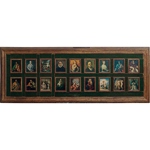 Sub.:21 - Lote: 59 -  Coleccin de lminas adheridas con representacin de obras del museo del Prado.