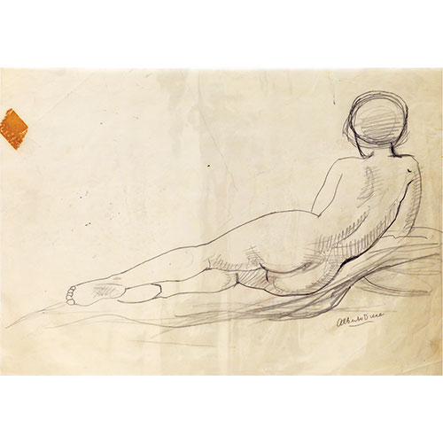Sub.:21 - Lote: 29 - ALBERTO DUCE VAQUERO (Zaragoza, 1915 - 2003) Mujer desnuda girada