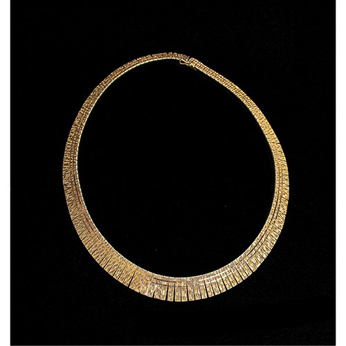 Sub.:21 - Lote: 1475 -  Collar articulado realizado en plata 835 con ba�o dorado.