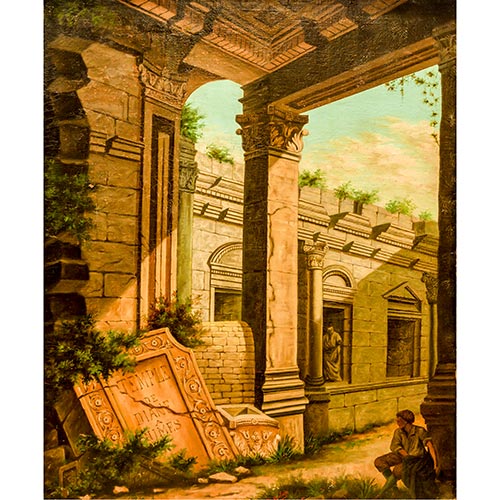 Sub.:22 - Lote: 69 - E. MALETTE (S. XIX) Templo de Diana