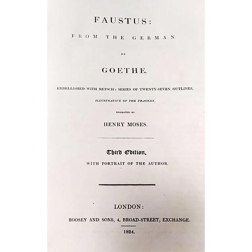 Sub.:22 - Lote: 2021 -  Faustus: from the German of Goethe