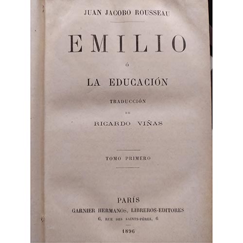 Sub.:22 - Lote: 2038 -  Emilio o la educacin. (2 vol)