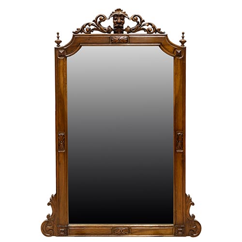 Sub.:22 - Lote: 318 -  Espejo de vestidor realizado en madera de nogal. poca Alfonsina.