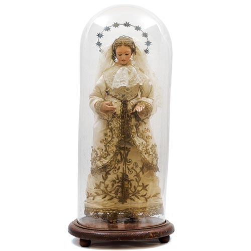 Sub.:22 - Lote: 1299 - ESCUELA ESPA�OLA S. XIX Santa de vestir