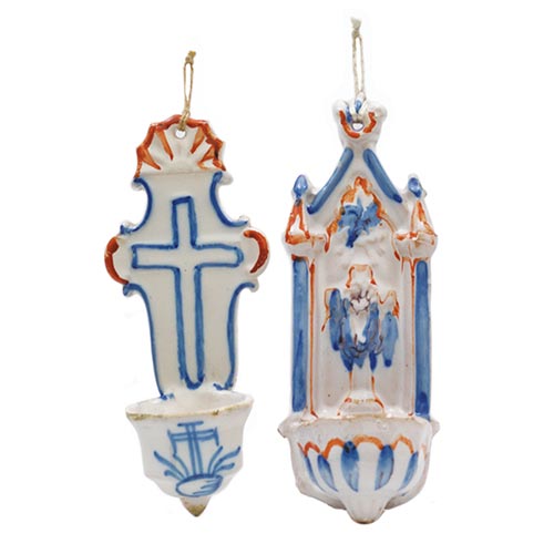 Sub.:22 - Lote: 328 -  Dos aguabenditeras