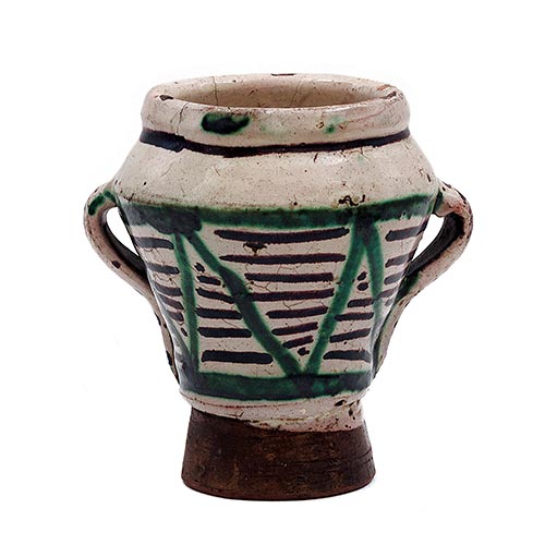 Sub.:22 - Lote: 1363 -  Mortero en cer�mica de muel S.XVIII.