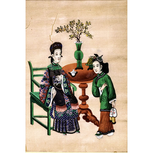 Sub.:23 - Lote: 334 - ESCUELA CHINA, S.XIX. Escenas chinas