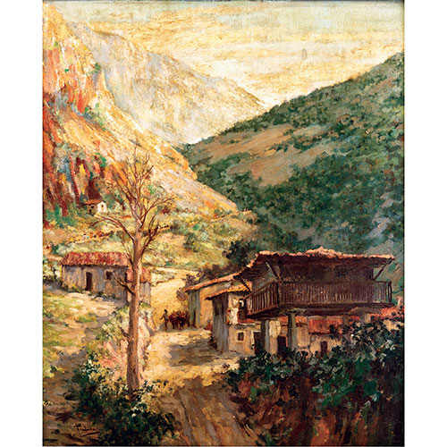 Sub.:23 - Lote: 117 - MIGUEL PRADILLA GONZLEZ (Roma, 1884-Madrid, 1965) Lastres, Asturias