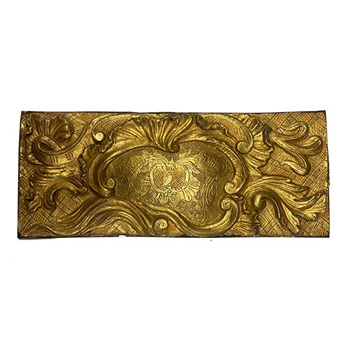 Sub.:23 - Lote: 1128 -  Panel de retablo dorado y tallado. s. XVIII
