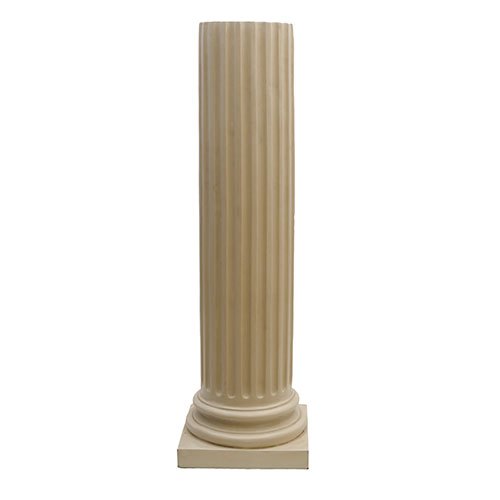 Sub.:23 - Lote: 1300 -  Columna en pasta lacada en blanco.