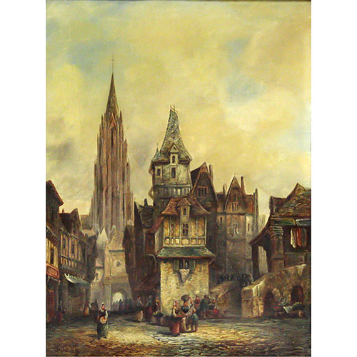 Sub.:23 - Lote: 79 - ALFRED BENTLEY (Inglaterra, 1879-1923) Vista de Ulm