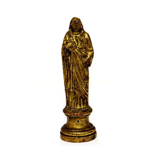 Sub.:23 - Lote: 418 -  Evangelista en madera dorada del siglo XIX.
