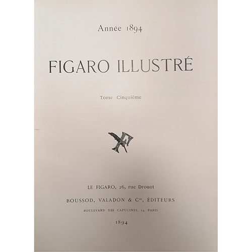 Sub.:23 - Lote: 2072 -  Figaro Illustr. Tomo V. Pars. 1894. Editado por Boussod, Valadon & Cie.