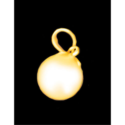 Sub.:23 - Lote: 453 -  Colgante de oro de 22 k con perla blanca mares del sur.