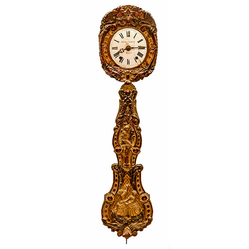 Sub.:24 - Lote: 193 -  Reloj con firma de Pelayo Canales de Mungia. Mquina Moretz. 