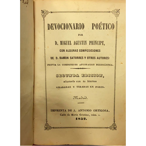 Sub.:24 - Lote: 2041 -  Poes�a. PR�NCIPE, M., A., 