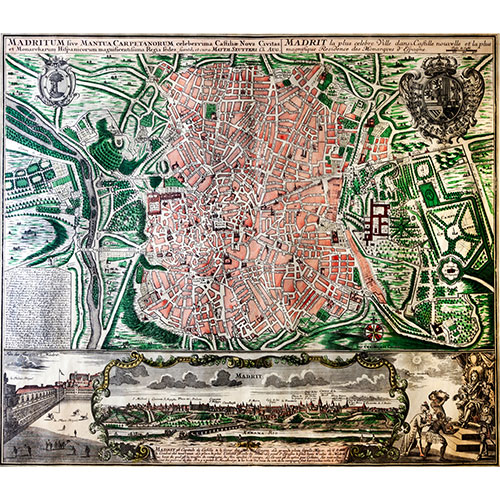 Sub.:24 - Lote: 27 - TOBIAS CONRAD LOTTER (Augsburgo, 1717 - 1777) Mapa de Madrid