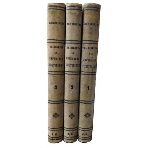 Sub.:24 - Lote: 2007 -  El Digesto del emperador Justiniano