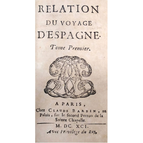 Sub.:24 - Lote: 2002 -  Relation du voyage d�Espagne (3 vol.)